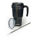 Buddee 1200ml Tumbler - large double-walled & insulated jug with handle, Sliding Lid & Straw