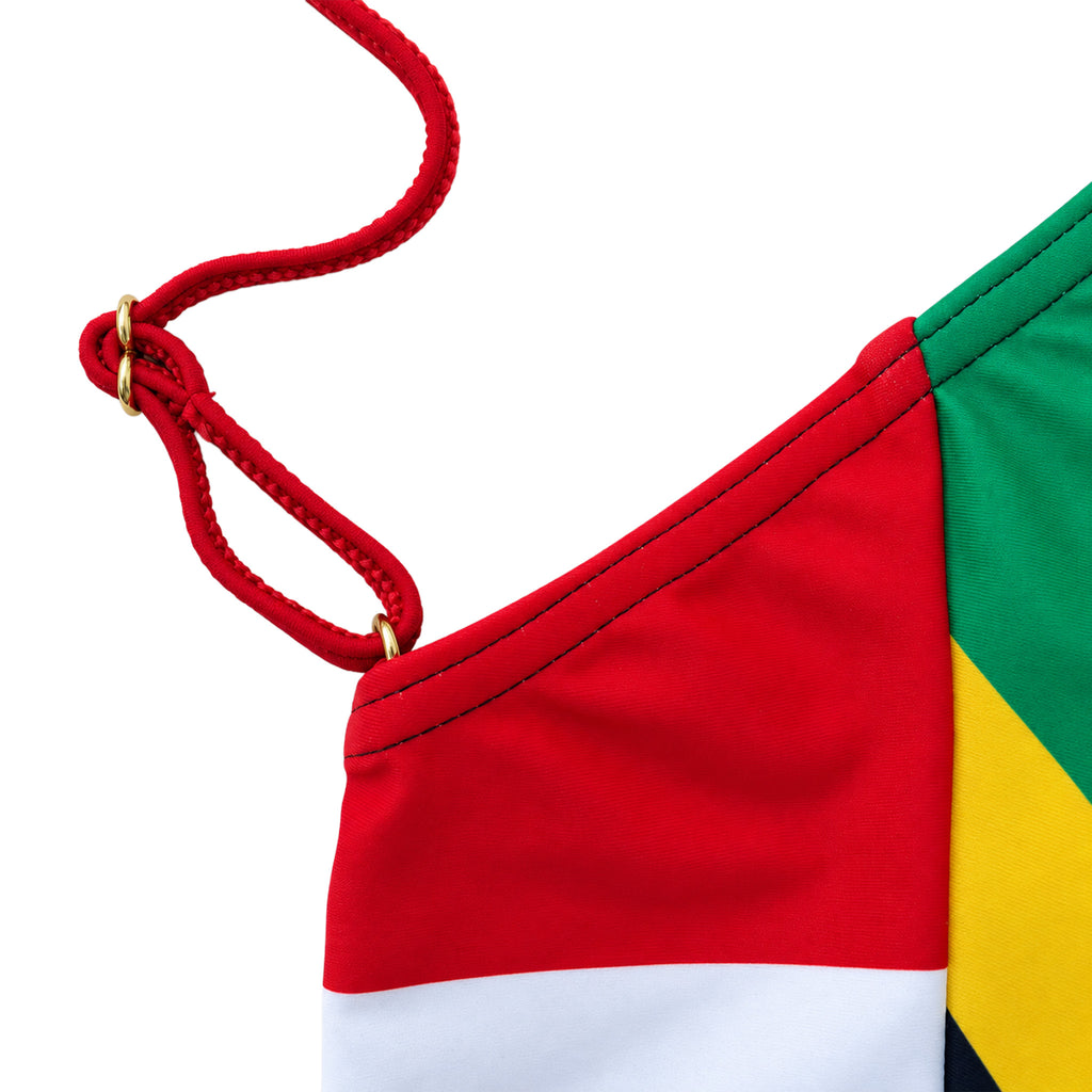 OGGI Ladies SA Flag Body Strapi One-Piece Swimsuit