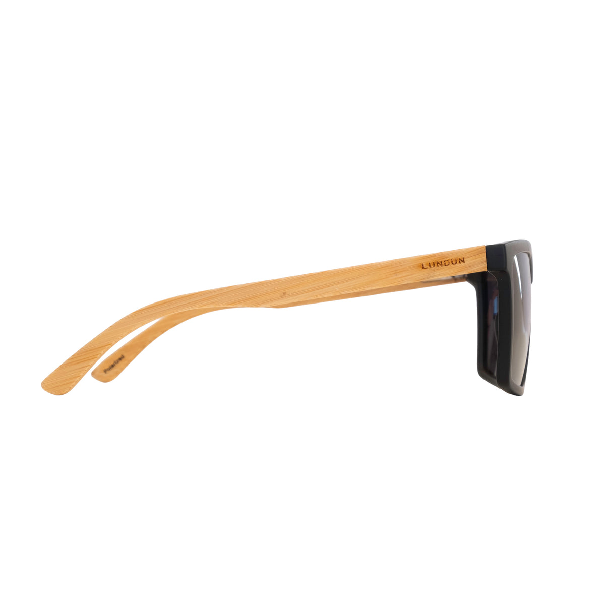 Lundun Polarised Sunglasses - Bamboo Flat Top