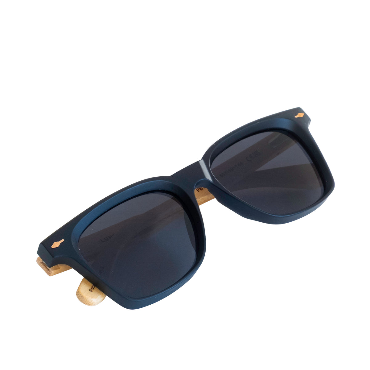 Lundun Polarised Sunglasses - Bamboo Flat Top