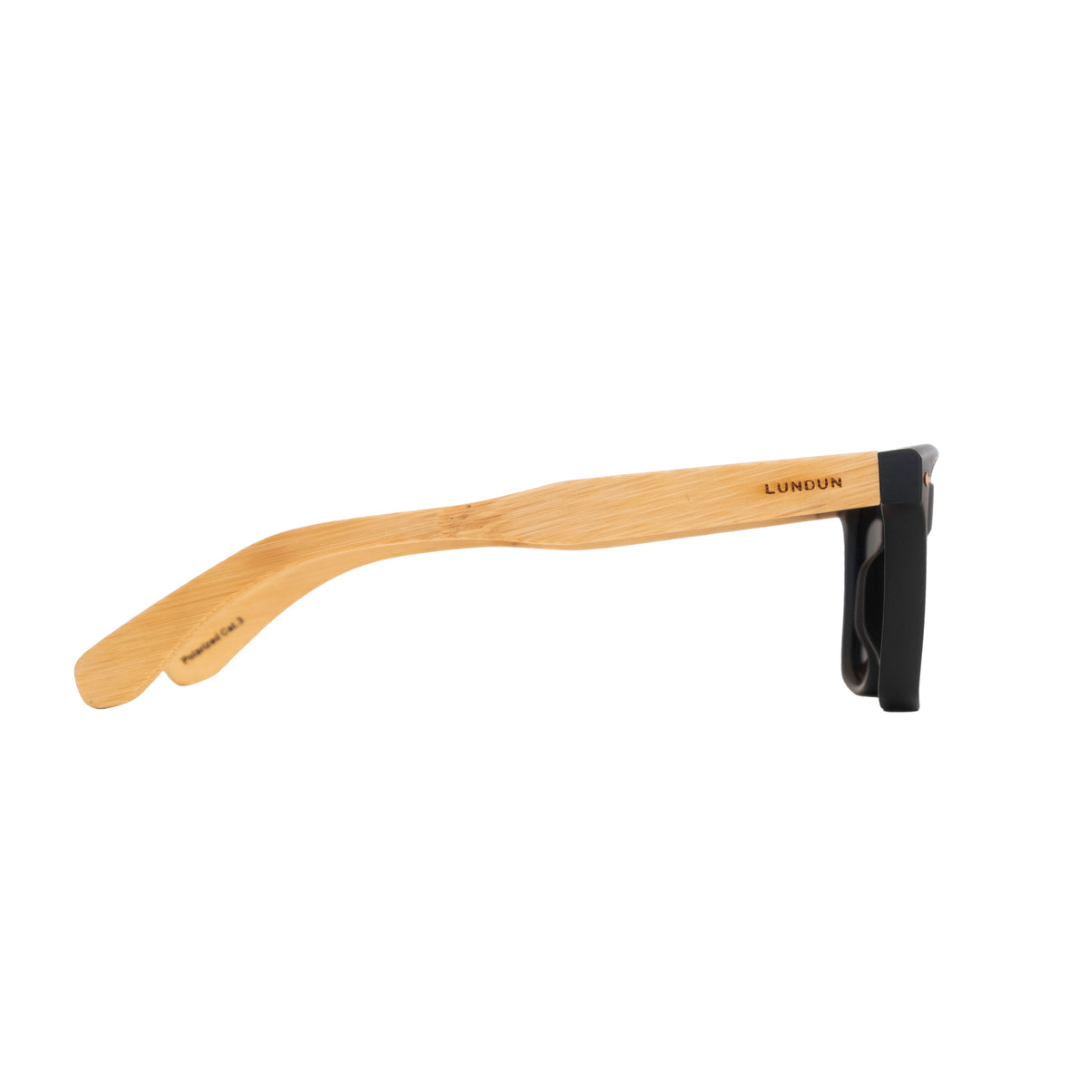 Lundun Polarised Sunglasses - Bamboo Flat Top