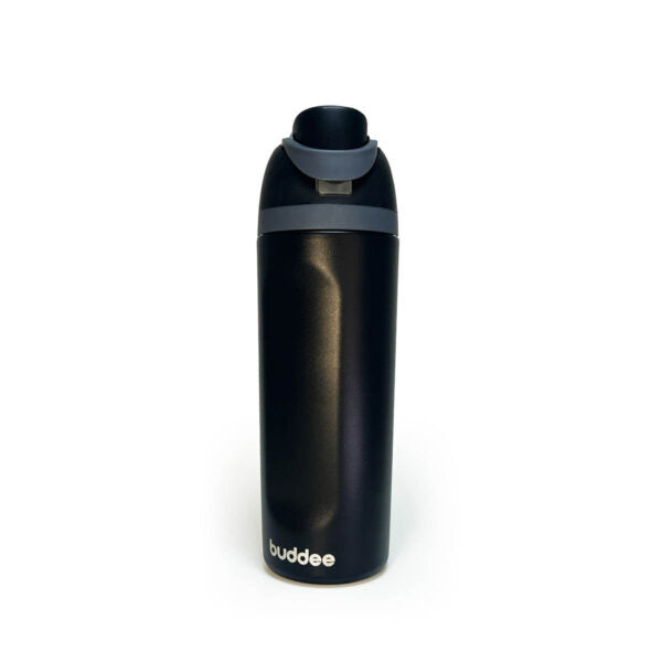 Buddee Bottle 600ml Dual Sip® leak proof & insulated double-walled bottle with built-in straw