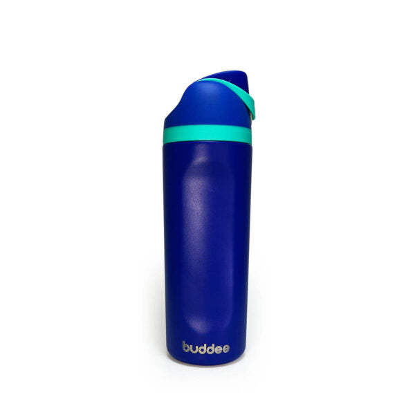 Buddee Bottle 600ml Dual Sip® leak proof & insulated double-walled bottle with built-in straw