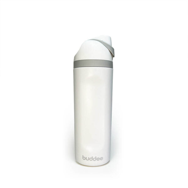Buddee Bottle 600ml Dual Sip® leak proof & insulated double-walled bottle with built-in straw