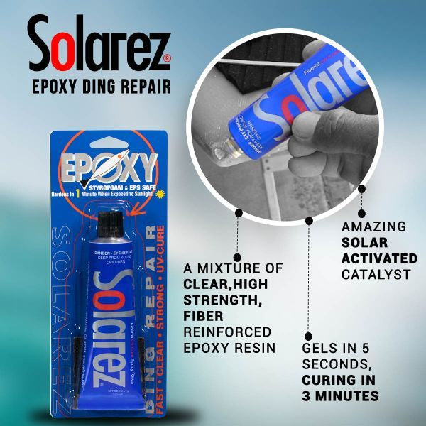 Solarez Epoxy Surfboard Ding Repair Resin 0.5 oz or 2 oz