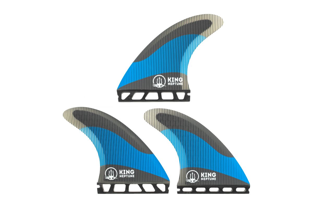 medium large surf fins performance thruster setup